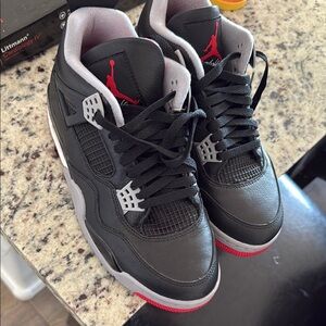 Jordan Black and Red Sneakers with Air Cushioning